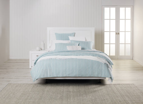 Hudson Duvet Cover Set Australian Super King Seafoam