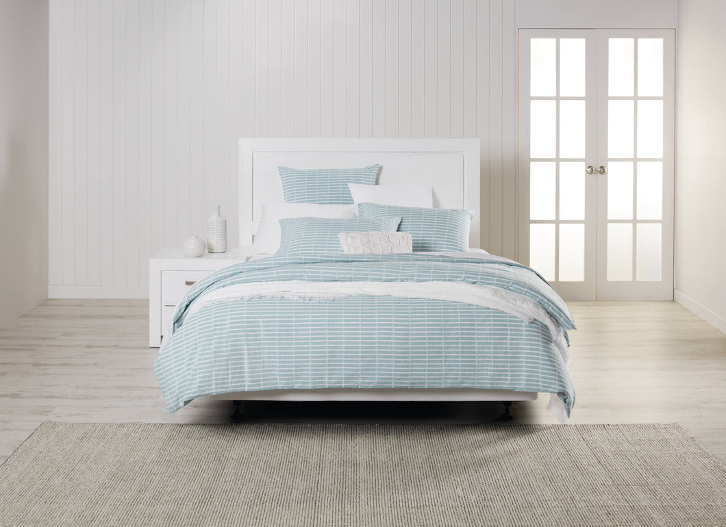 Hudson Duvet Cover Set King Seafoam