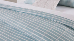 Hudson Duvet Cover Set King Seafoam